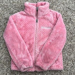 Gently worn girls Columbia fleece coat
